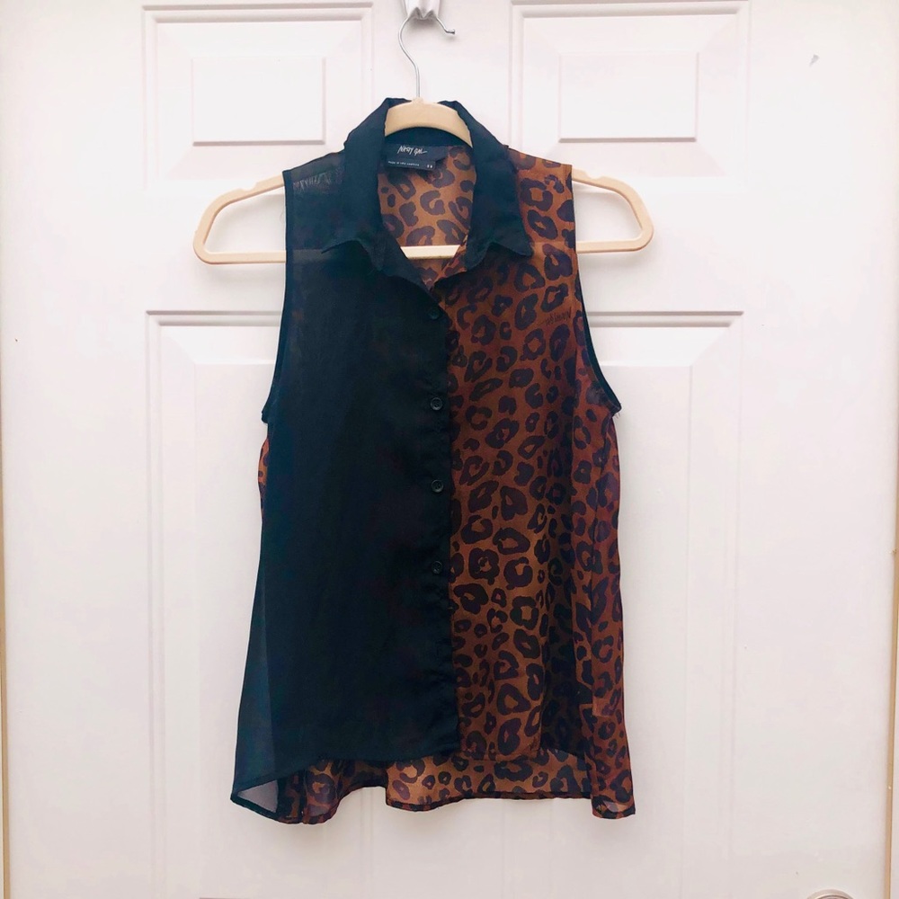 Nasty Gal cheetah top